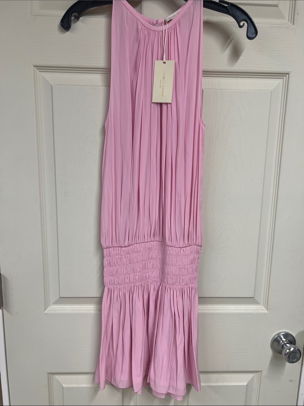 Ramy Brook Sleeveless Pink Gathered Bodice women’s Dress